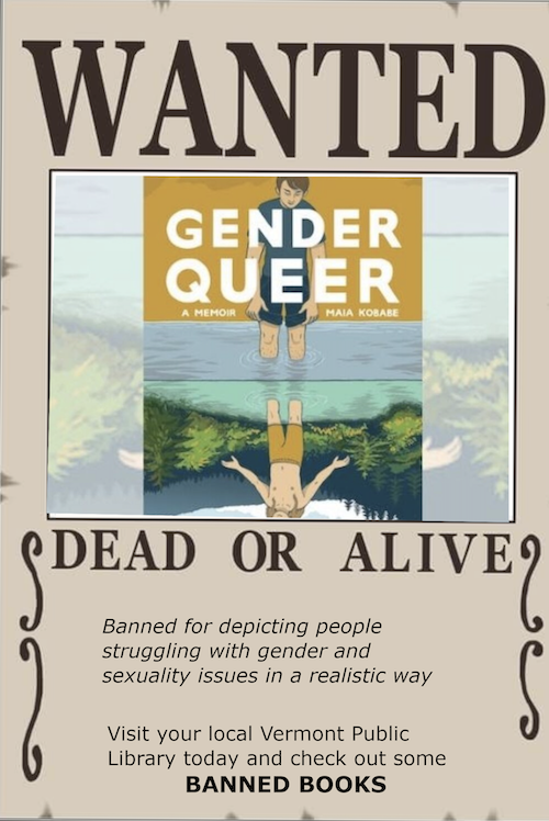 Wanted Poster featuring the book Gender Queer